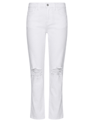 L'AGENCE Nevia Low Rise Slouch Jean in Blanc
