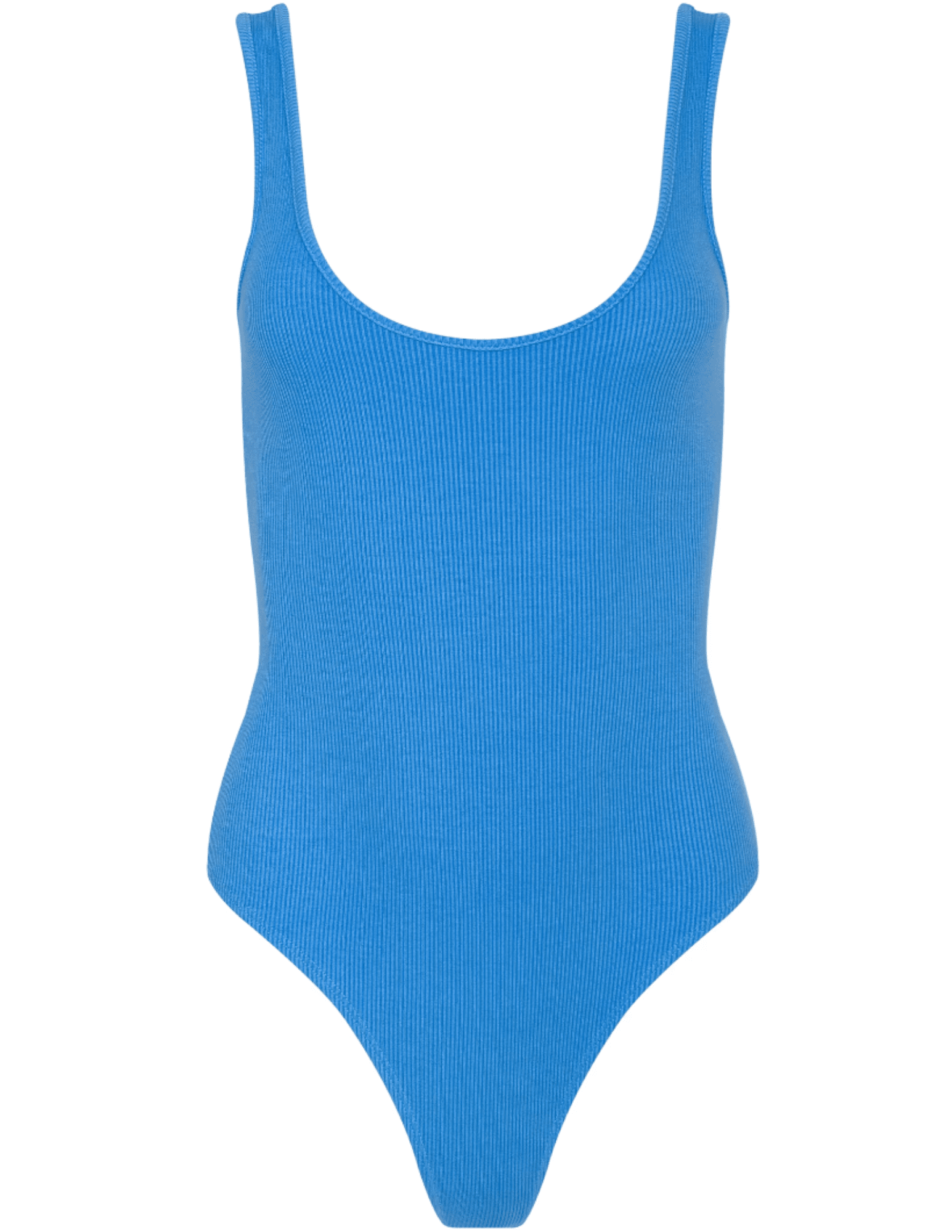 L'AGENCE Nica Scoop Neck Bodysuit in Regatta Blue