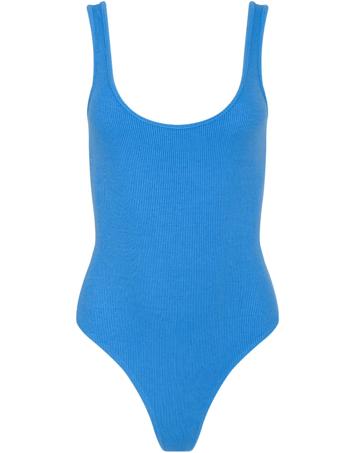 L'AGENCE Nica Scoop Neck Bodysuit in Regatta Blue