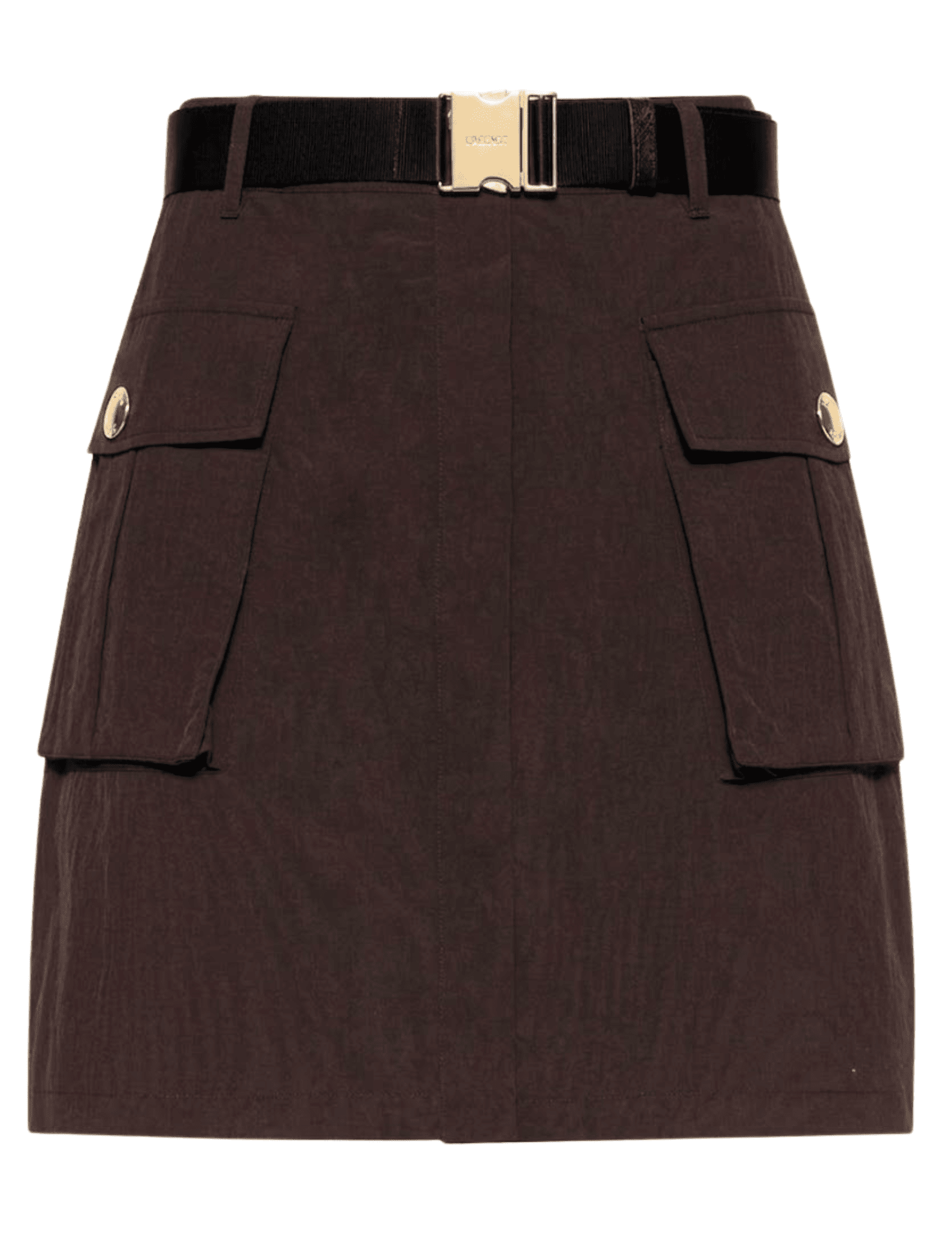 L'AGENCE Norene Windbreaker Mini Skirt in Dark Java