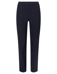 L’AGENCE Rebel Trouser – Midnight Burgundy Pinstripe