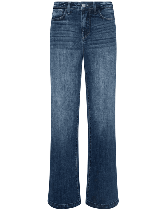 L’AGENCE Scottie High Rise Wide Leg Jeans in Gladstone
