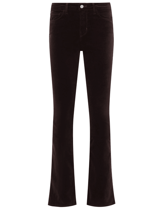 L'AGENCE Stevie Velvet Jeans in Coffee Bean