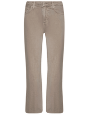 L'AGENCE Wanda High Rise Cropped Wide Leg Jean in Biscuit