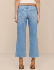 L'AGENCE Wanda High Rise Cropped Wide Leg Jean in Granova back view