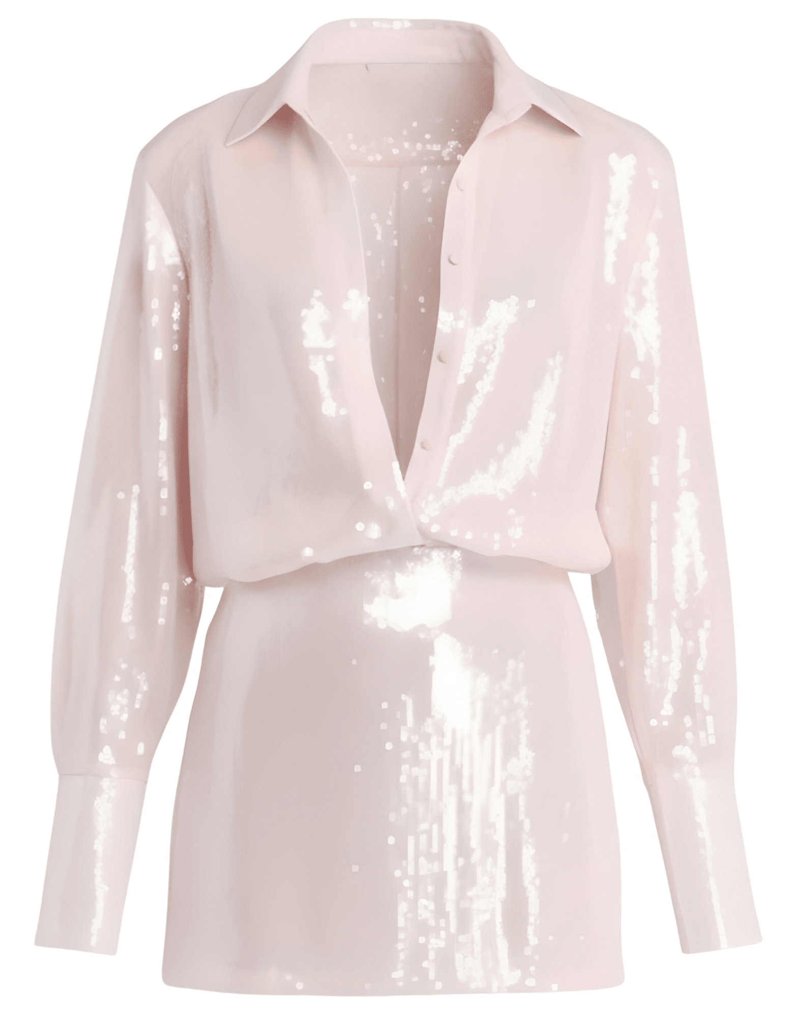 Retrofête Briseis Sequin Mini Dress in Ballet Slipper