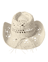 St. Barths La Robe Libby Straw Western Hat in Ivory - Buy Online
