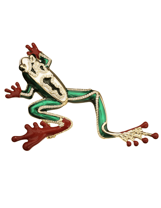 St. Barths La Robe Maya Tree Frog Brooch