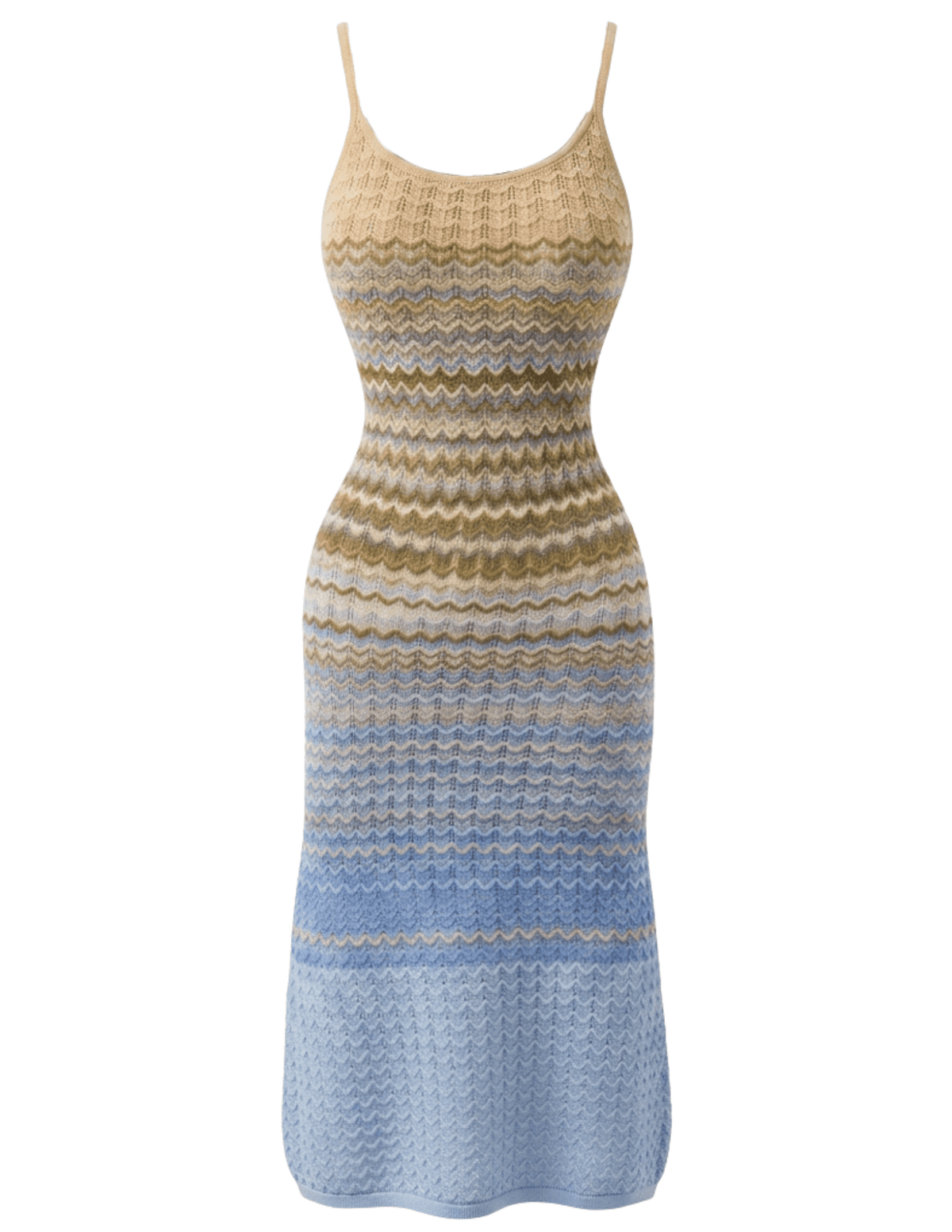 St. Barths La Robe Tifa Chevron Knit Cover-Up