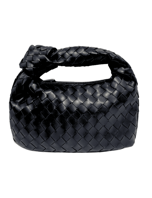 Steven Dann Small Woven Leather Knot Bag