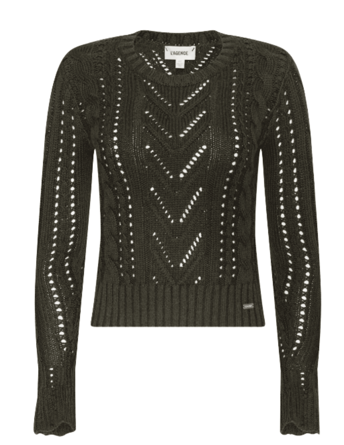 L'AGENCE Mio Cable Knit Sweater