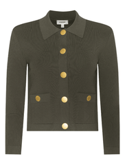 L'AGENCE Osiris Knit Cardigan in Army