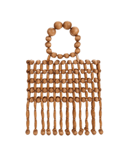 Cult Gaia Clara Top Handle Beaded Bag