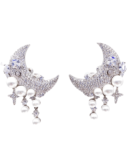 Austin Blaze Lyra Moon Earrings