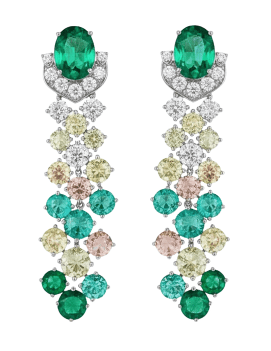 Fleur de Camélia Aria Rhinestone Earrings