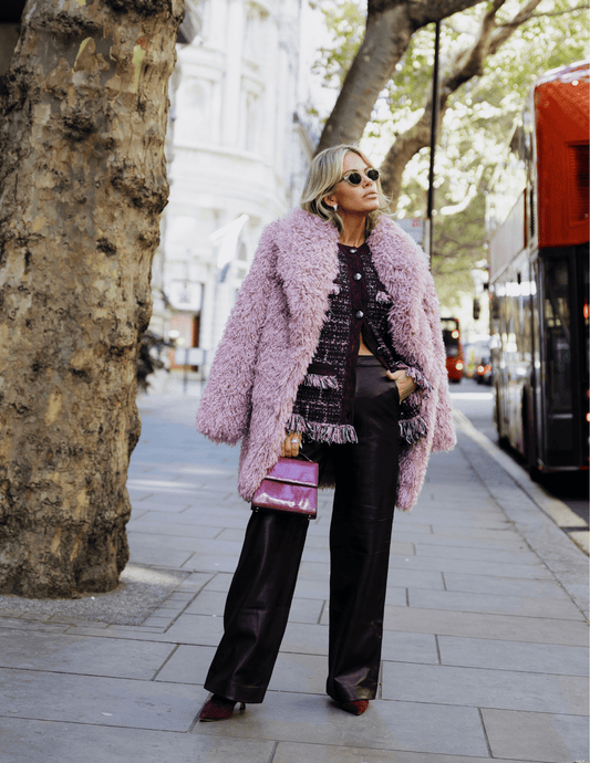 L'AGENCE Toira Faux Fur Coat