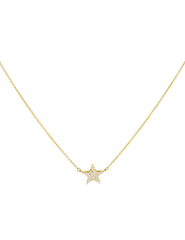 Steven Dann 14K Yellow Gold Diamond Star Necklace