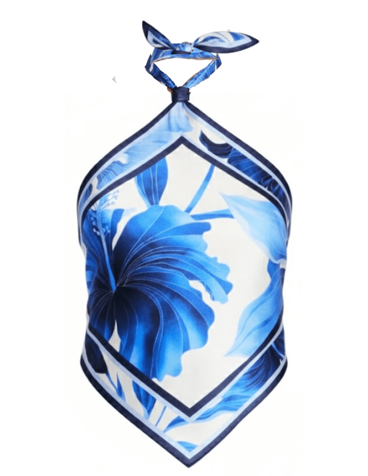 Retrofête - PRE-ORDER-Retrofête Jamie Halter Top in Azure Primavera - Buy Online