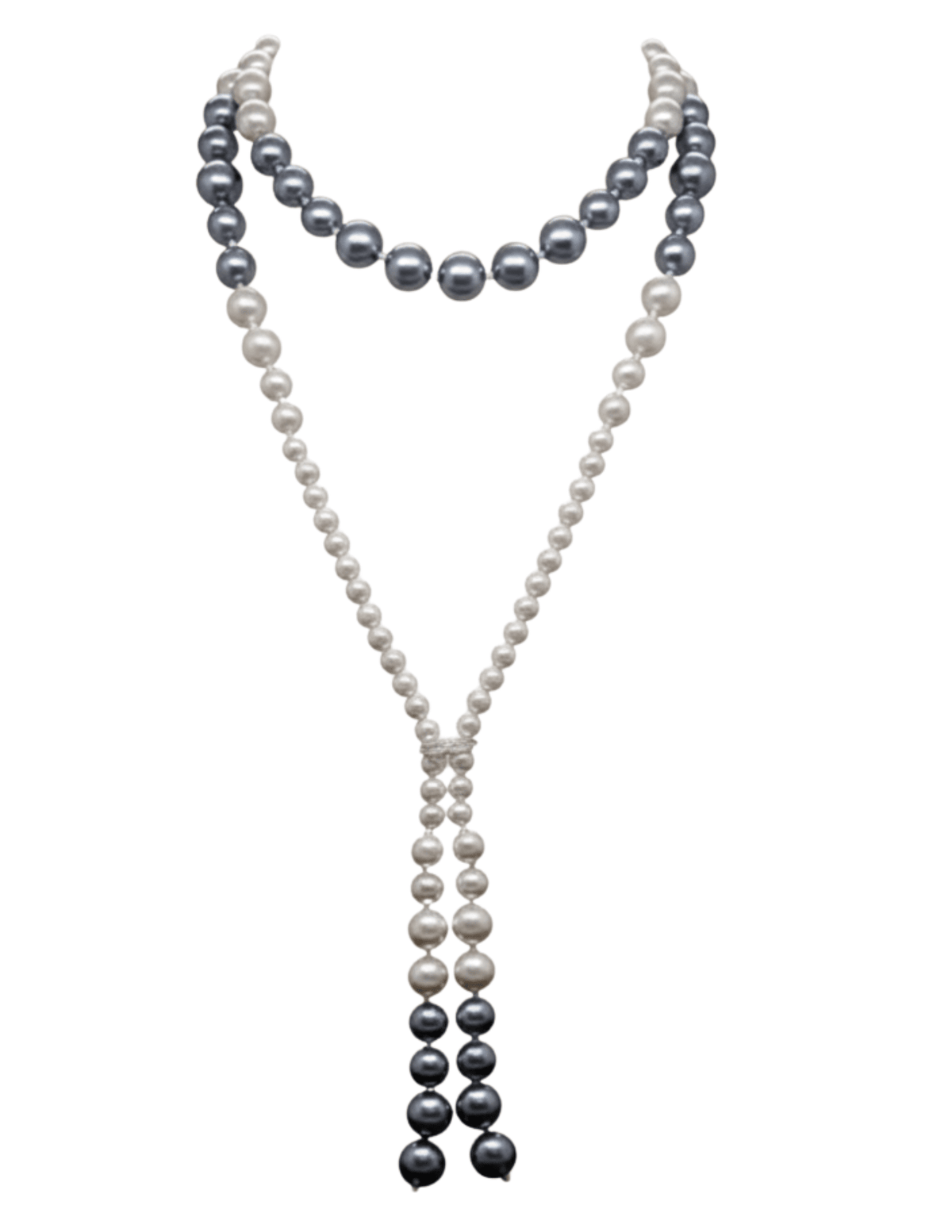 Fleur de Camélia Embellished Clasp Pearl Necklace