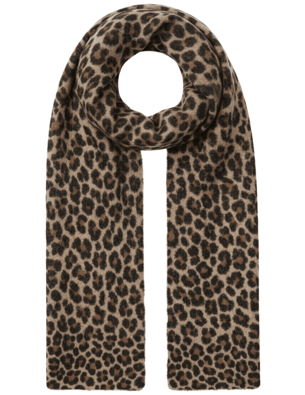 Fleur de Camélia Prima Cashmere Leopard Scarf