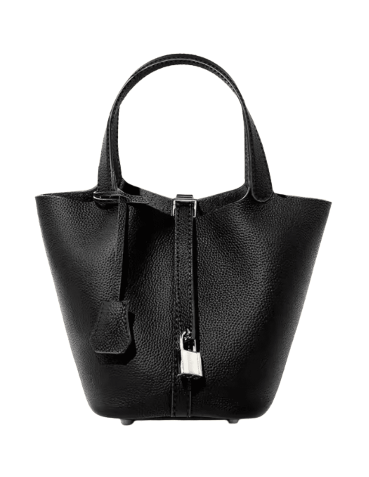 Austin Blaze Pippa Leather Basket Bag in Black