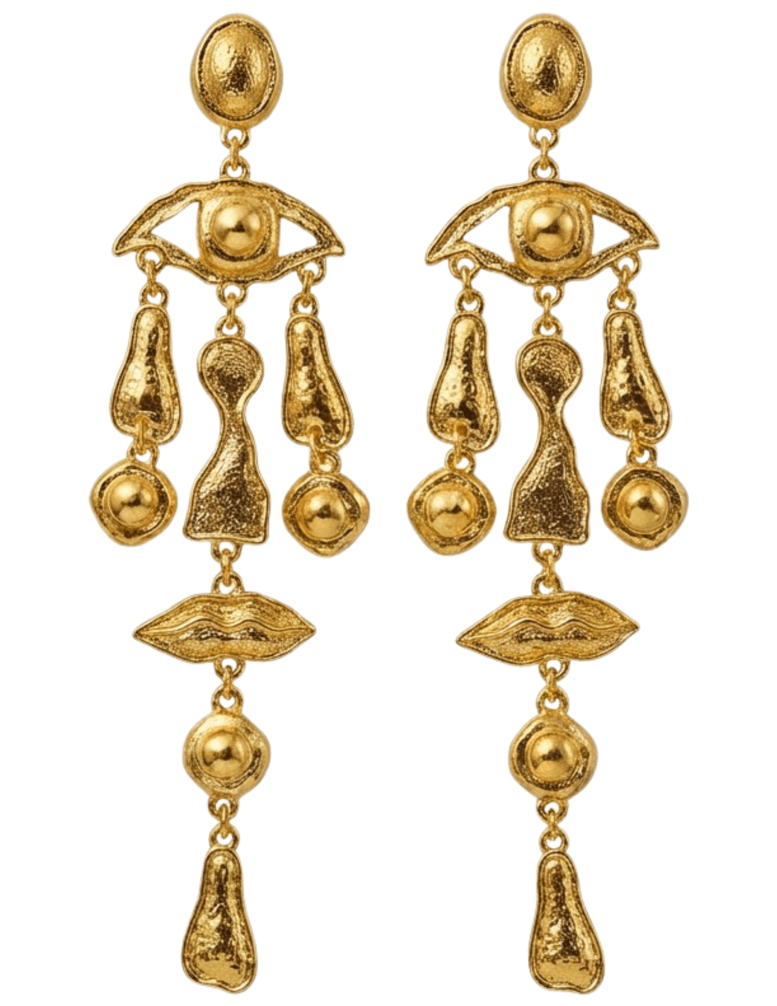 Fleur de Camélia - Fleur de Camélia Prue Surrealist Statement Earrings - Buy Online