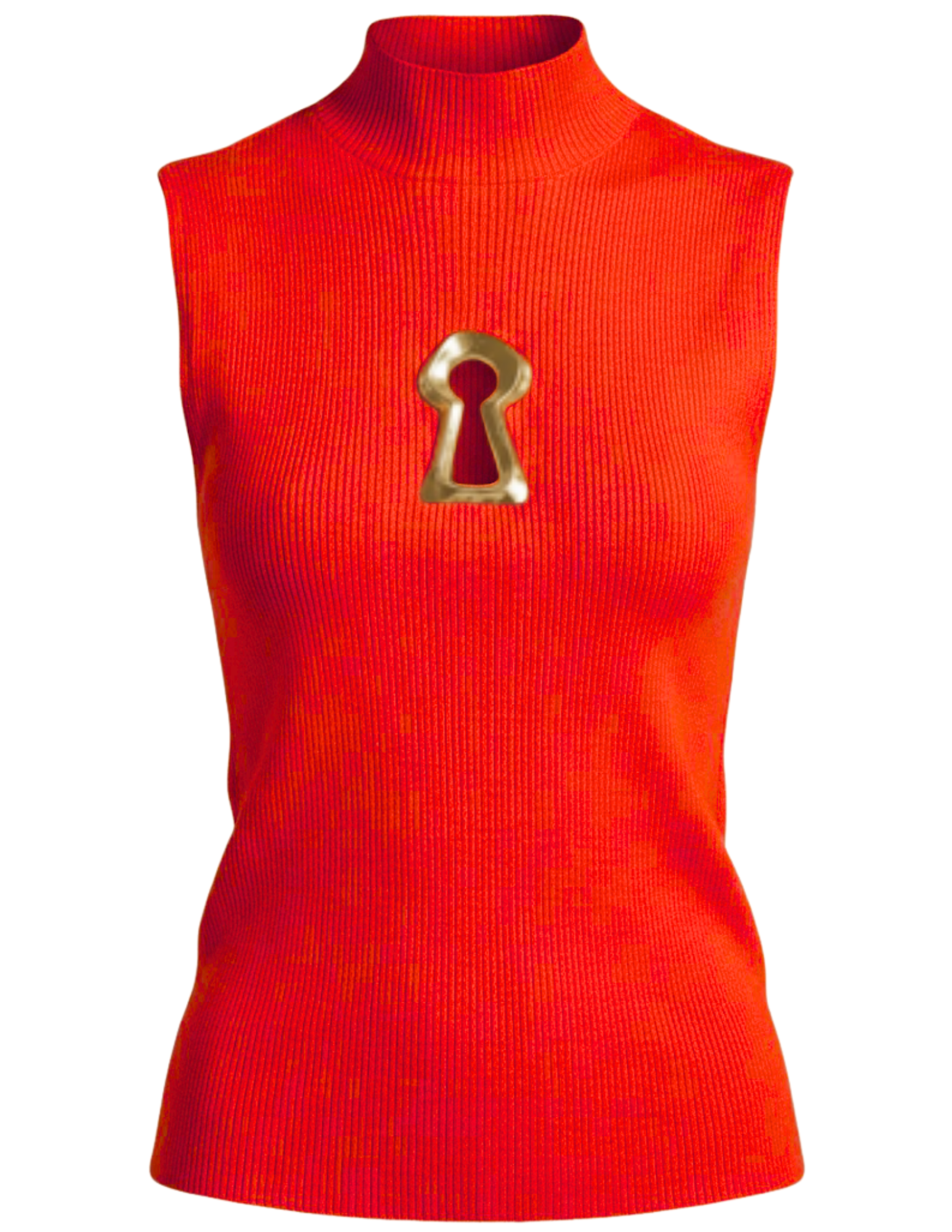 Fleur de Camélia - PRE-ORDER-Fleur de Camélia Yazmin Keyhole Knit Tank in Red - Buy Online