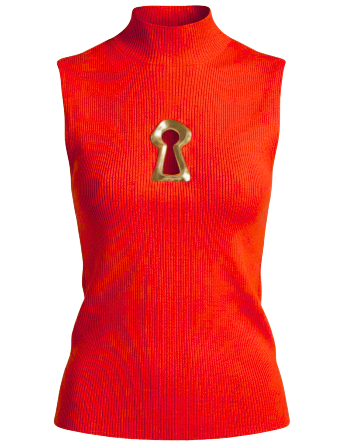 Fleur de Camélia - PRE-ORDER-Fleur de Camélia Yazmin Keyhole Knit Tank in Red - Buy Online
