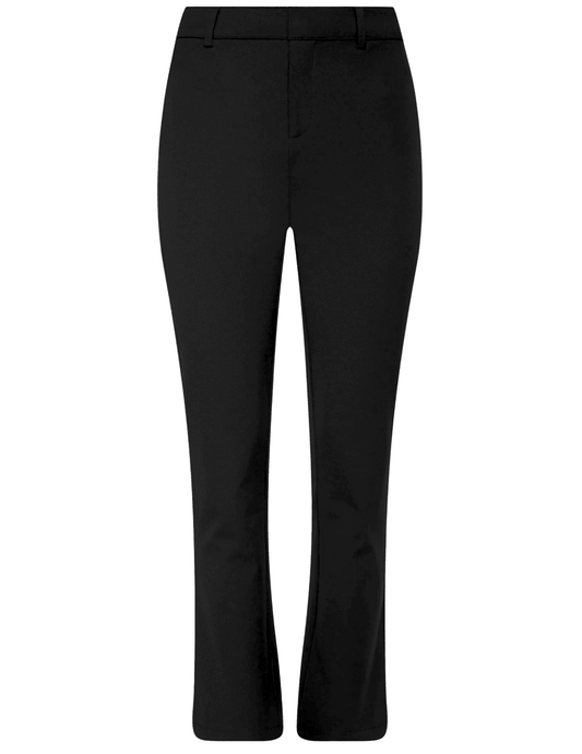 L'AGENCE Ketra Cropped Bootcut Trouser in Black