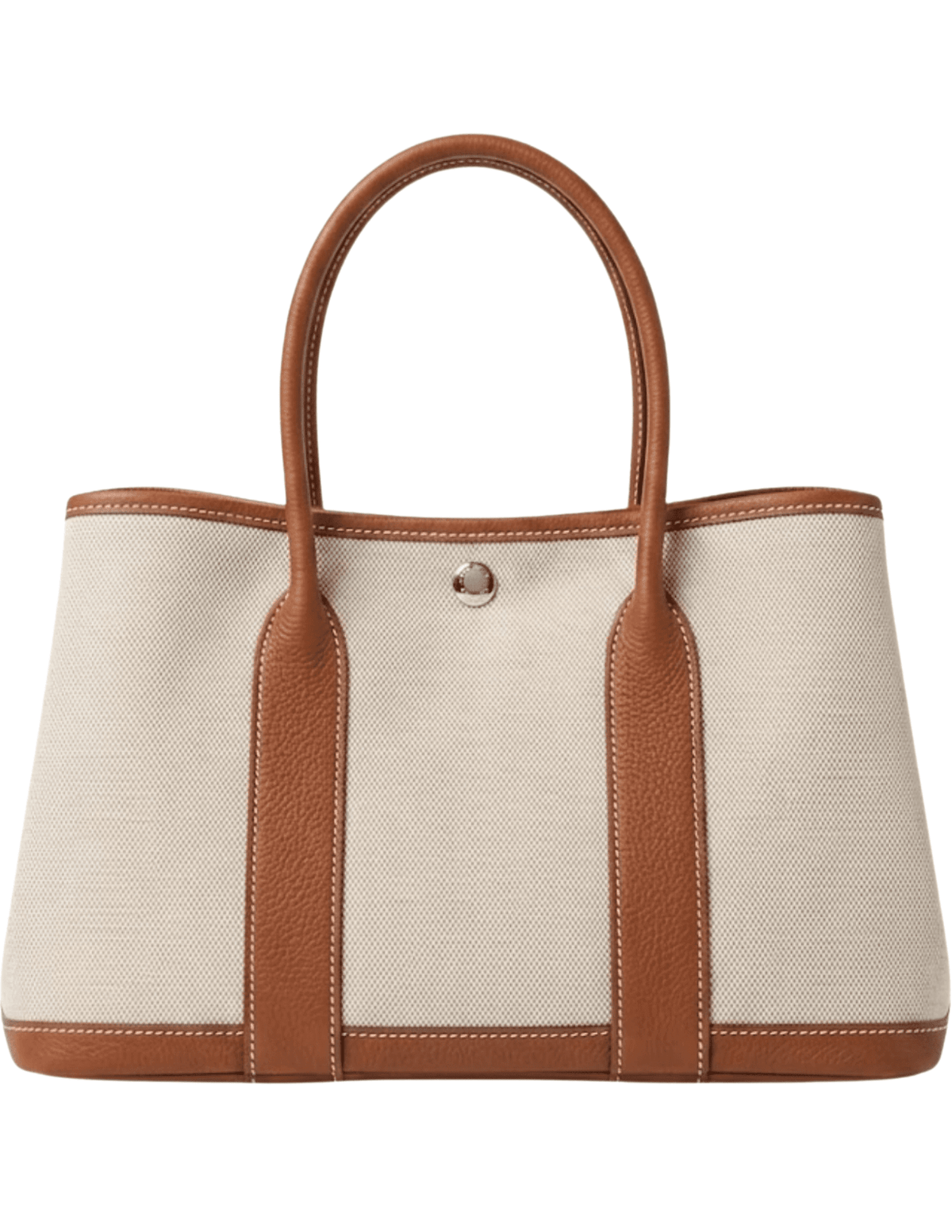 Austin Blaze Magnolia 36 Canvas Leather Tote in Saddle
