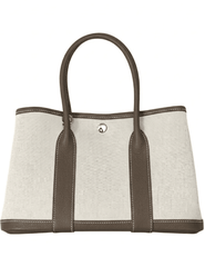 Austin Blaze Magnolia 36 Canvas Leather Tote in Dark Grey