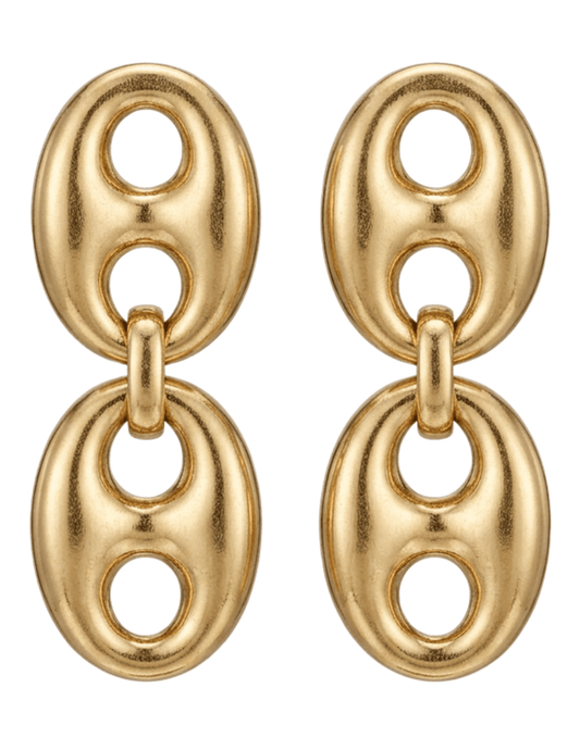 Austin Blaze Kira Chunky Earrings in Gold