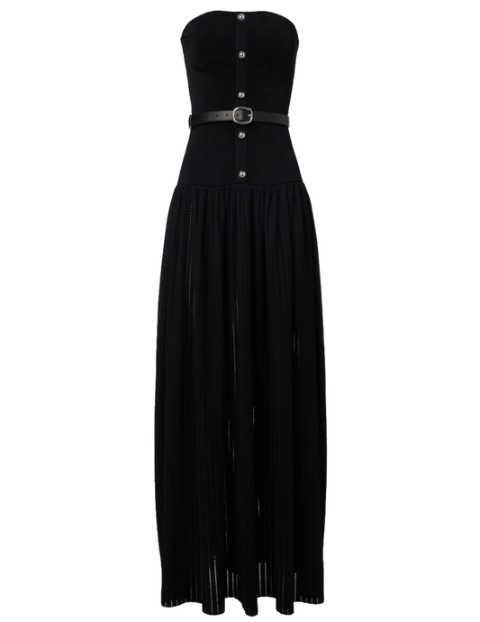 PRE-ORDER-Self-Portrait Bandeau Knit Maxi Dress