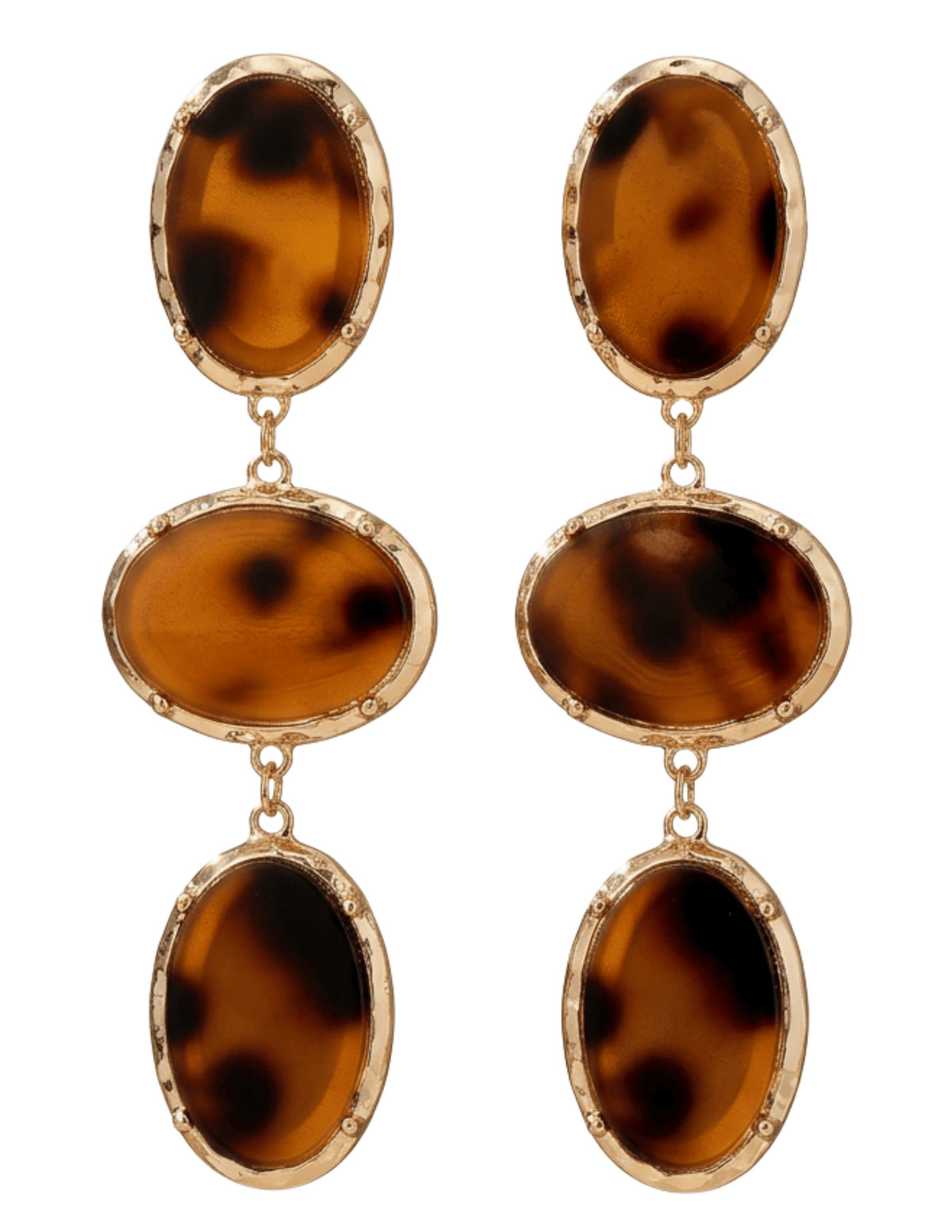 Austin Blaze Bennett Tortoise Dangle Earring in Brown Multi