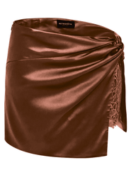 PRE-ORDER-Retrofête Reeve Silk Lace Mini Skirt
