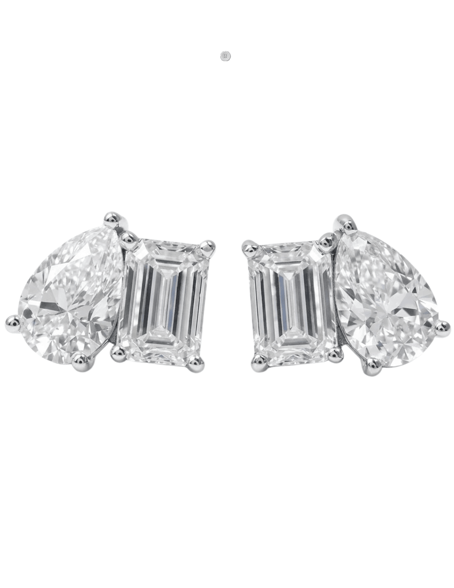 Fleur de Camélia - Fleur de Camélia Toi et Moi Earrings in Silver - Buy Online
