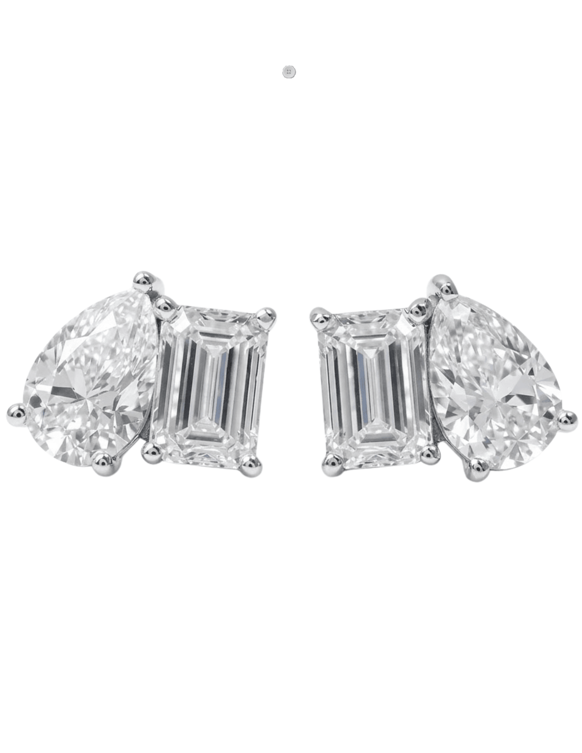 Fleur de Camélia - Fleur de Camélia Toi et Moi Earrings in Silver - Buy Online
