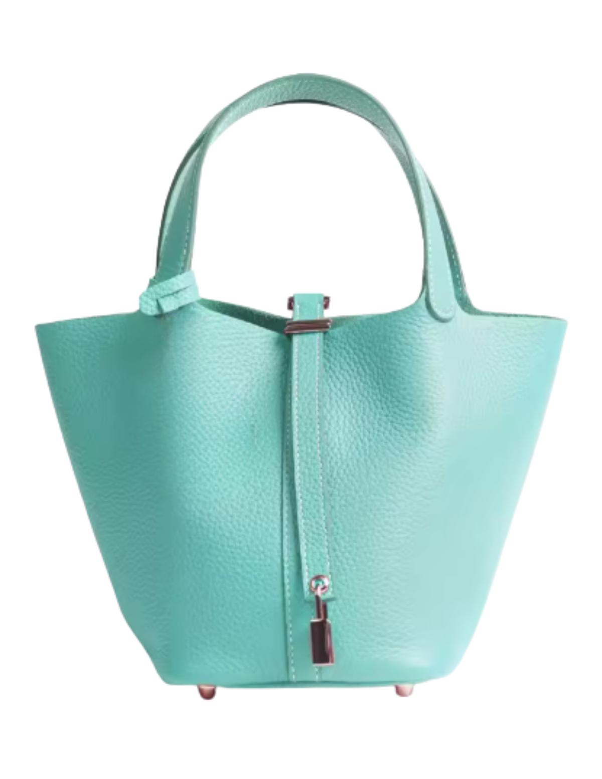 Austin Blaze - PRE-ORDER-Austin Blaze Pippa Leather Basket Bag in Sea Glass Blue - Buy Online