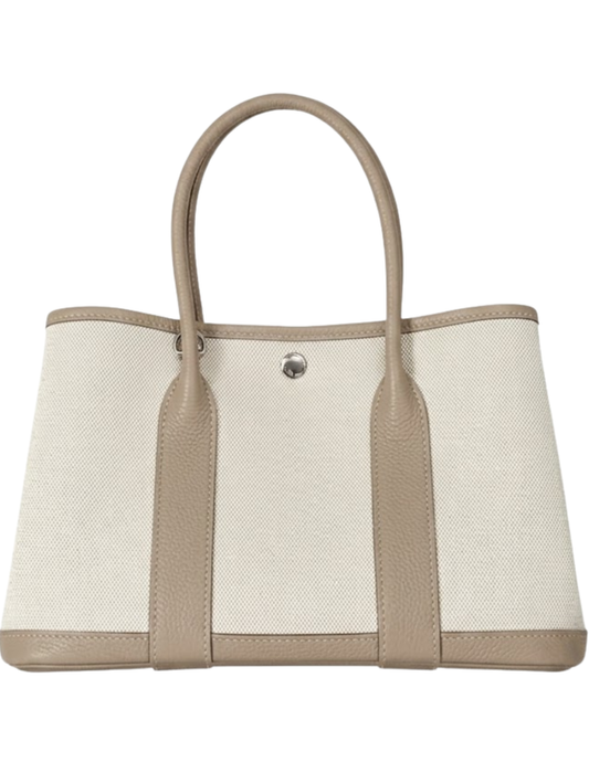 Austin Blaze Magnolia 36 Canvas Leather Tote in Taupe