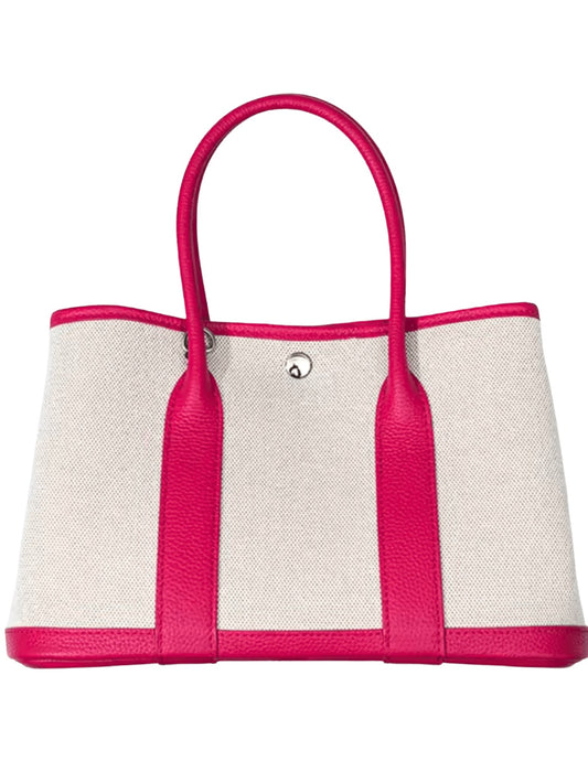 Austin Blaze Magnolia 36 Canvas Leather Tote in Fuchsia