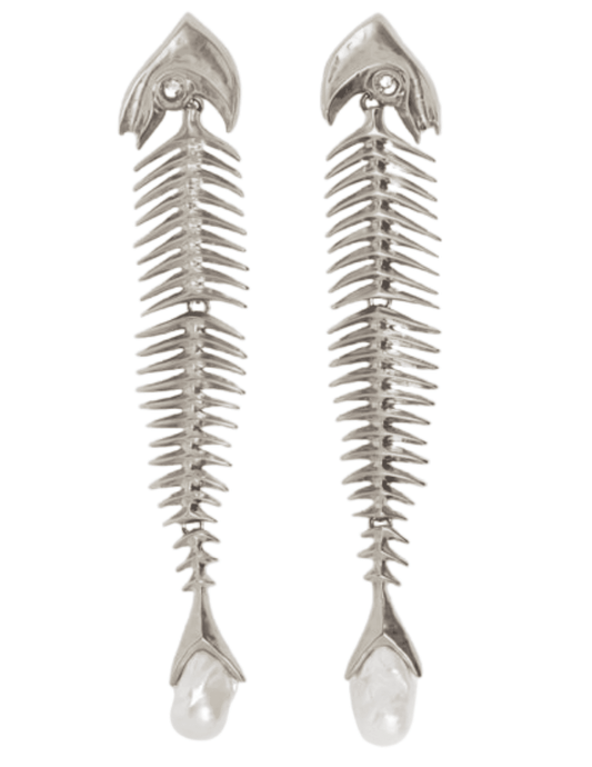St. Barths La Robe - PRE-ORDER-St.Barths La Robe Ibiza Fish Earrings in Silver - Buy Online