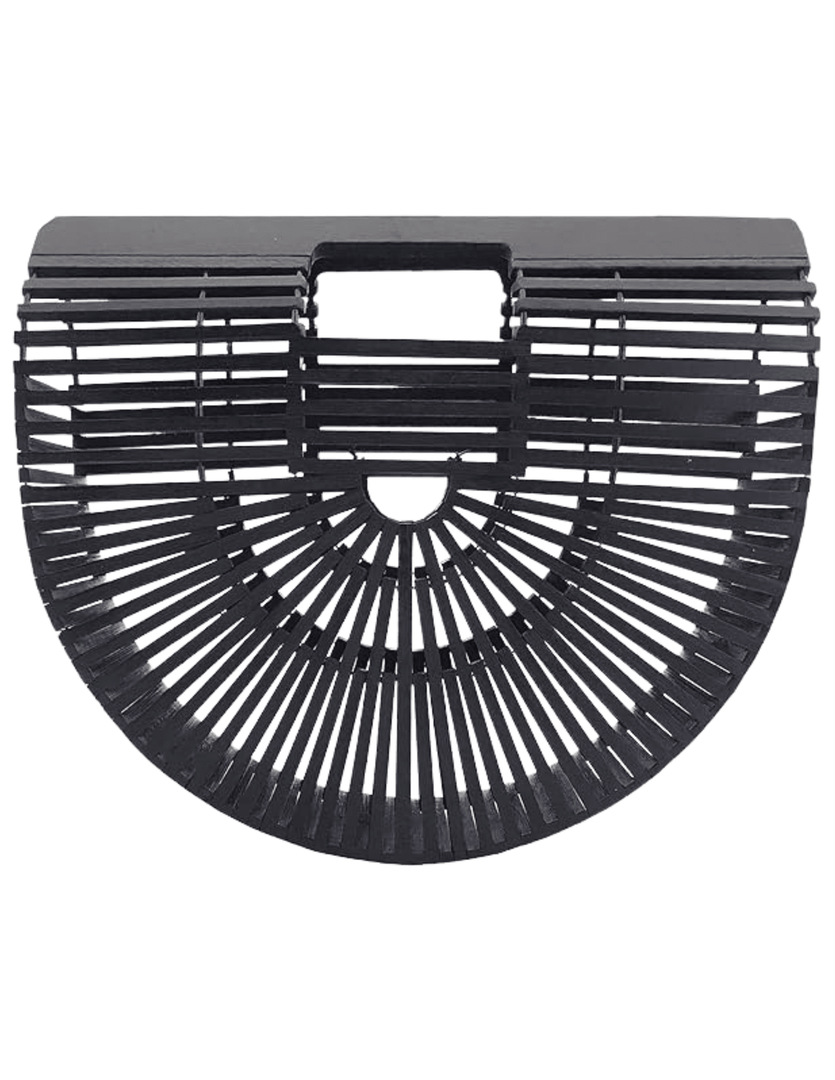 St. Barths La Robe Sol Large Basket Wooden Clutch
