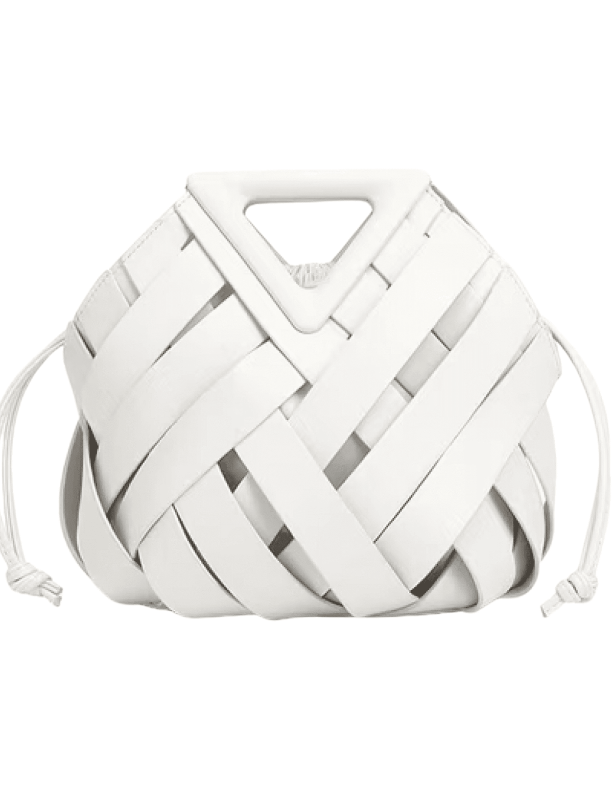 Austin Blaze Daphne Woven Top Handle Bag in White