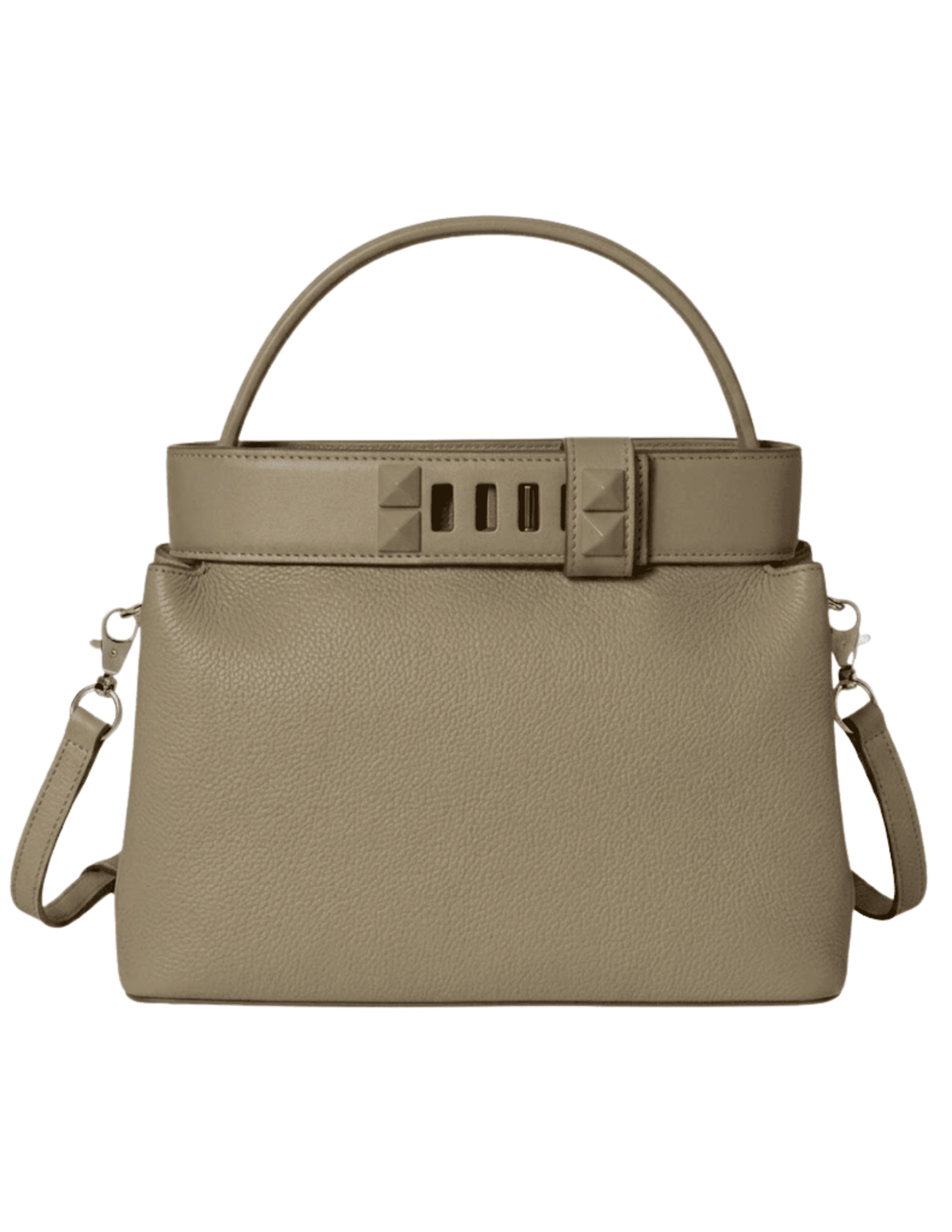 Austin Blaze Palmer Leather Top Handle Bag in Taupe