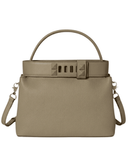 Austin Blaze Palmer Leather Top Handle Bag in Taupe