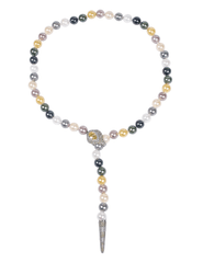 Austin Blaze Ainsley Pearl Serpent Lariat Necklace | Steven Dann