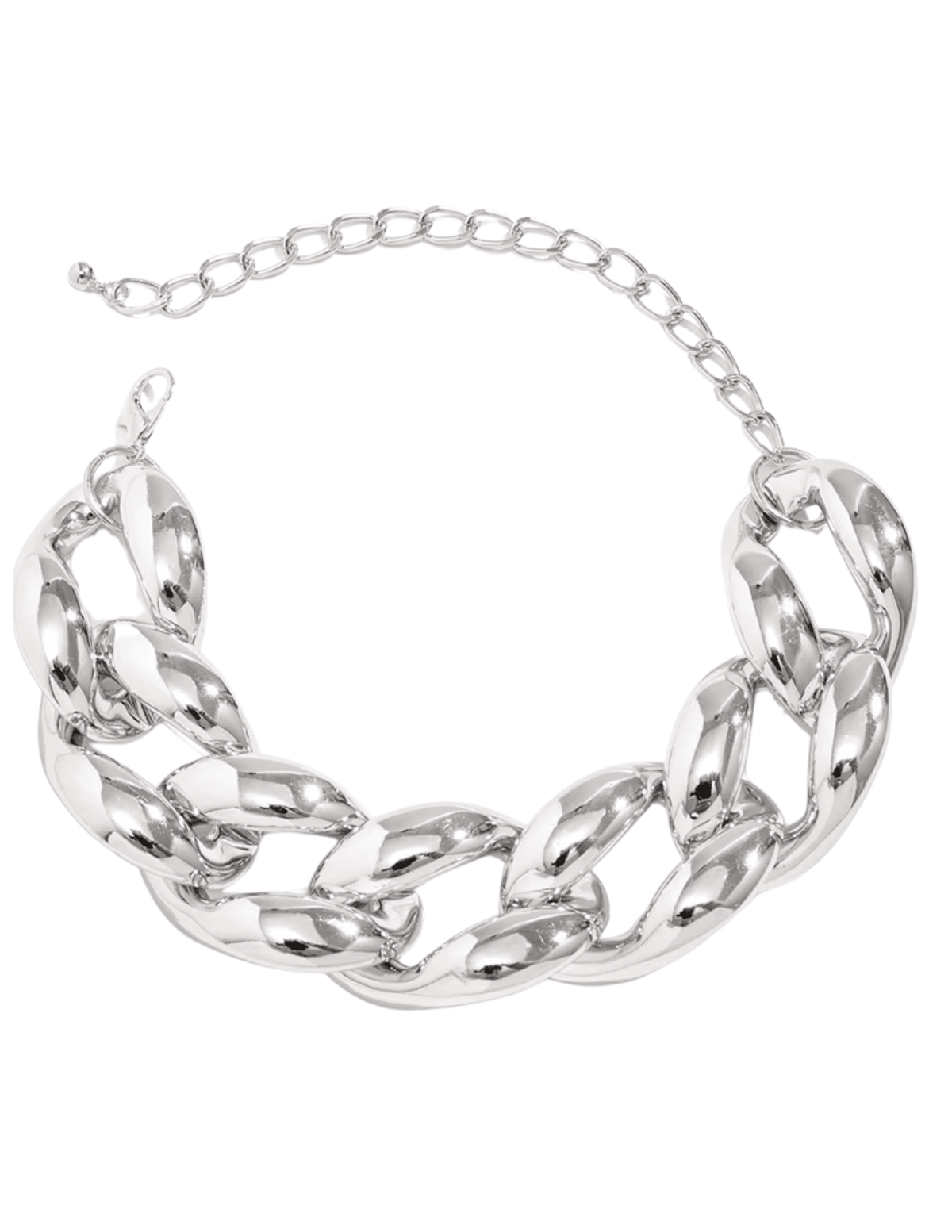 Austin Blaze Alora silver chunky chain necklace with oversized links