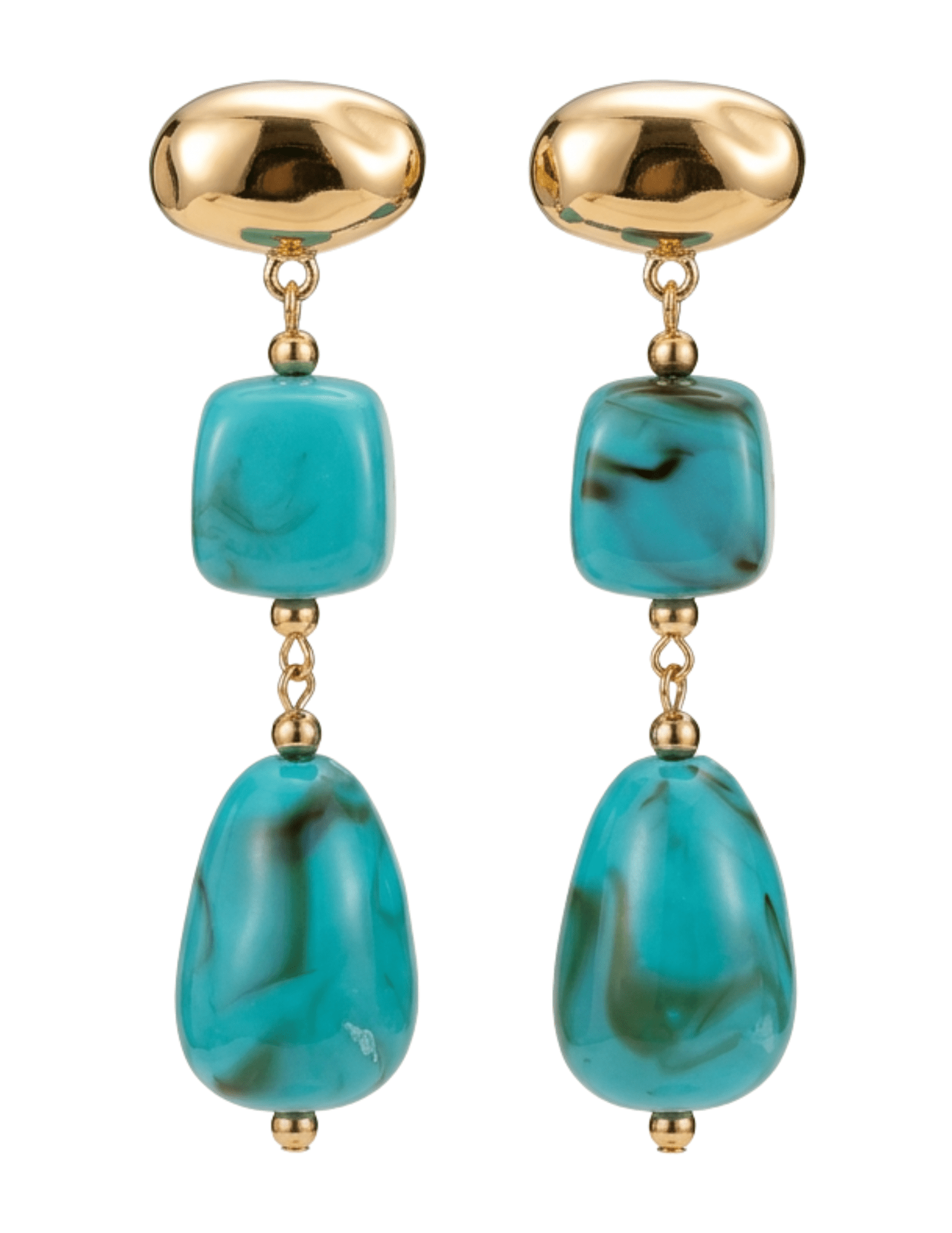 Austin Blaze Azula Turquoise Dangle Earrings