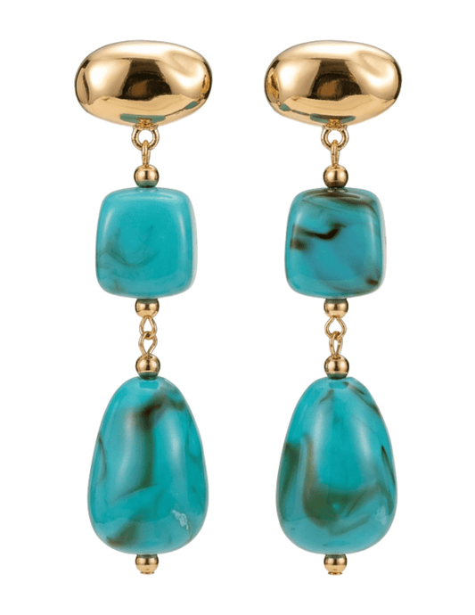 Austin Blaze Azula Turquoise Dangle Earrings