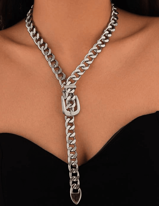 Austin Blaze - Austin Blaze Belt Buckle Cuban Chain Necklace - Buy Online